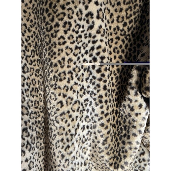 Vintage 1980's IZZI Outerwear Faux Leopard Fur Coat Jacket Plush, Women’s L - Picture 11 of 16
